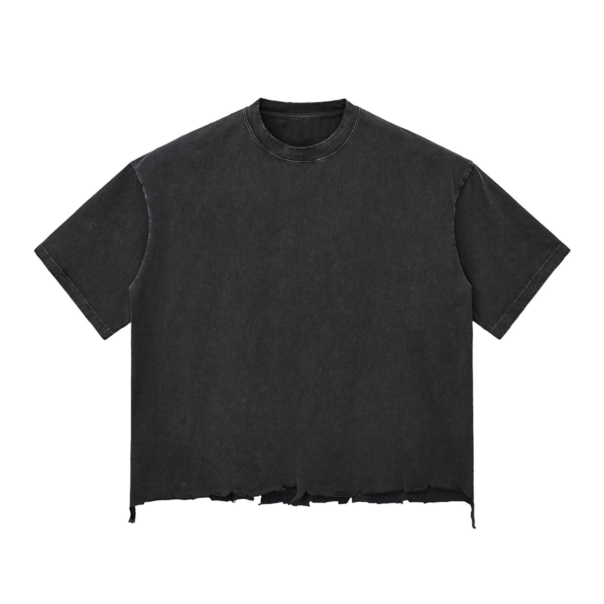 Snow Wash Devil May Cry Graphic Raw-Hem Boxy T-shirt