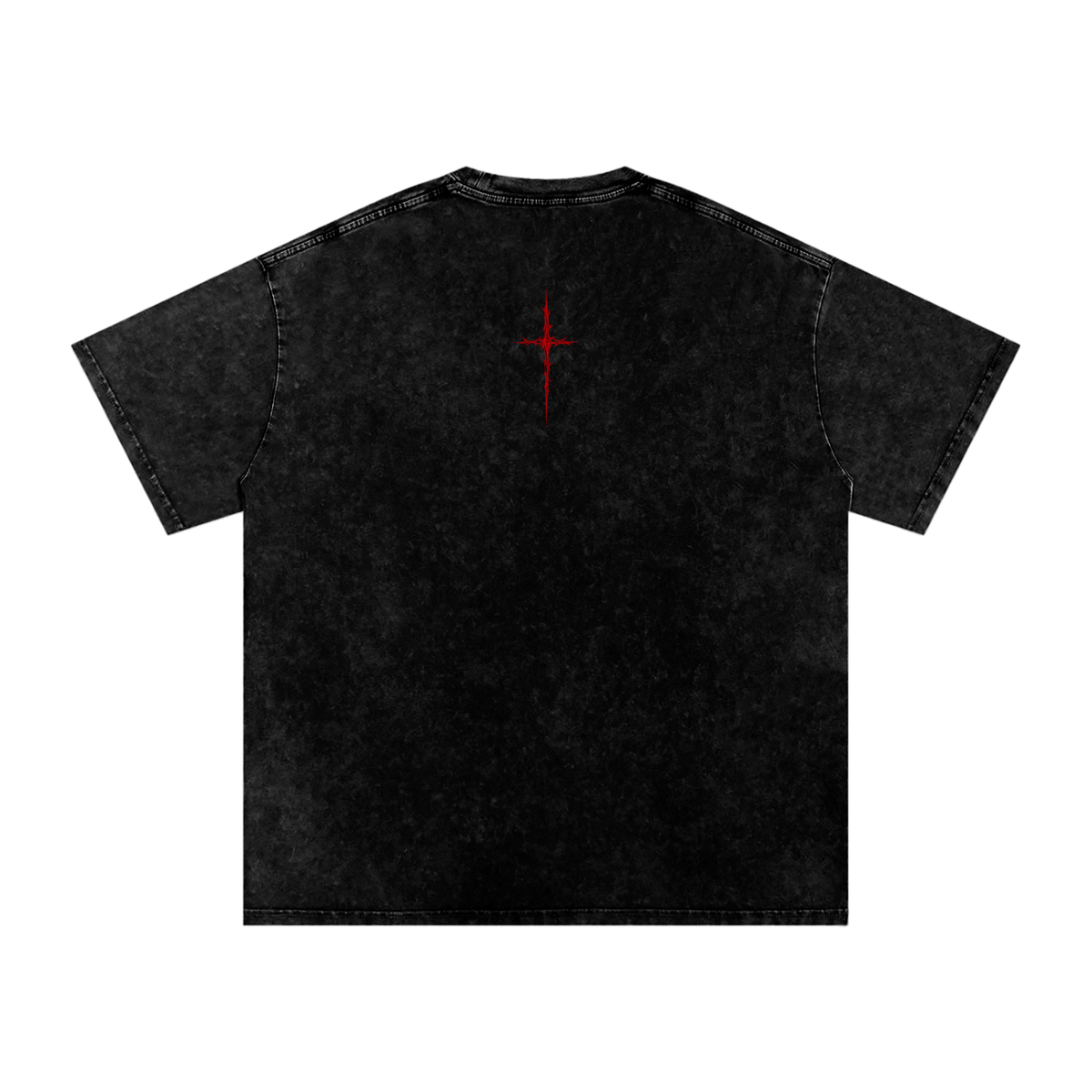 Snow Washed Graphic Oversized Cotton T-Shirt